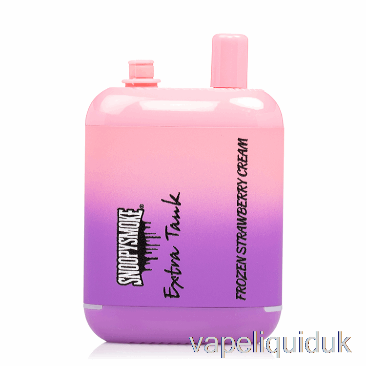 Snoopy Smoke Extra Tank 2 15000 Disposable Frozen Strawberry Cream Vape Liquid